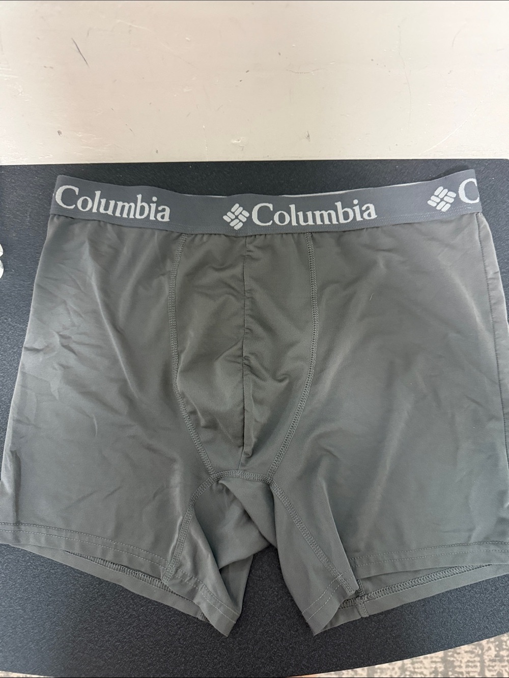 Columbia Men's Dark Gray Performance Boxer Briefs